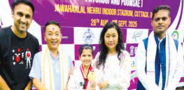 आर्या नाइक ने राष्ट्रीय ताइ्नवांदाे चैंपियनशिप में स्वर्ण पदक जीता